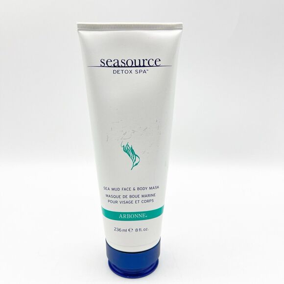 Arbonne Seasource Detox Spa Sea Mud Face & Body Mask 8 fl oz NEW SEALED - Picture 8 of 8